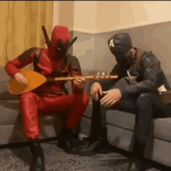 Captain America With Deadpool GIF