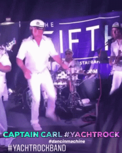 Captain Carl Dancing On Stage GIF