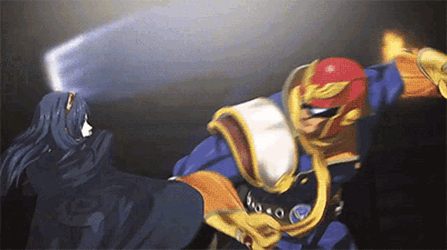 Captain Falcon Lucina GIF