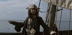 Captain Jack Sparrow Hats Off GIF