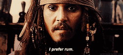 Captain Jack Sparrow Prefer Rum GIF