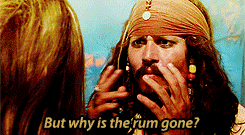 Captain Jack Sparrow Rum Is Gone GIF