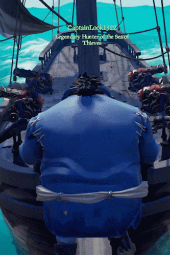Captain Look1322 Is A Legendary Hunter Of The Sea Of Thieves In A Video Game GIF