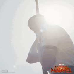 Captain Marvel Jumping Training Stunt GIF