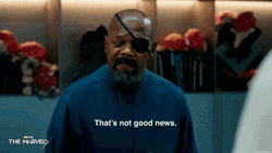 Captain Marvel Nick Fury That's Good News GIF