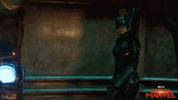 Captain Marvel Vanishing Mask GIF