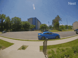 Car Crash On The Background GIF