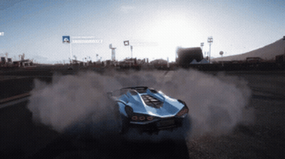 Car Drifting On Race Track GIF