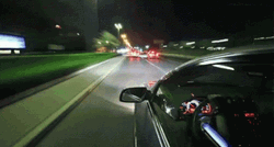 Car Driving At Night GIF