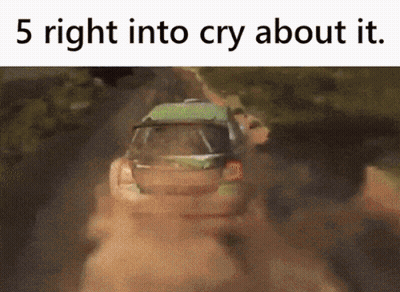 Car Driving Down Dirt Road 5 Right Cry About It GIF