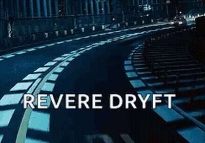 Car Driving Down Highway With Revere Dryft GIF
