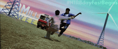 Car Driving Down Road Near Tree GIF