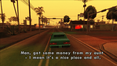 Car Driving Down Street GIF
