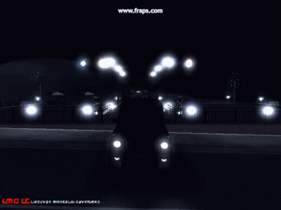 Car Driving Fireworks Background GIF