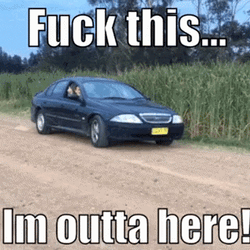 Car Driving Get Me Outta Here GIF