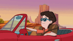 Car Driving Hamster And Gretel GIF