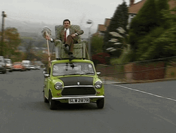 Car Driving Mini Cooper GIF