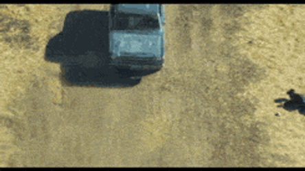 Car Driving Off Cliff And Exploding GIF