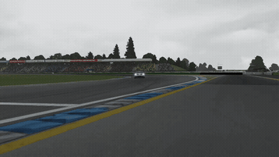 Car Driving On Race Track With Mercedes Benz Sign GIF
