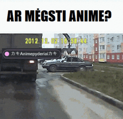 Car Driving Past Animepyderiai Sign GIF