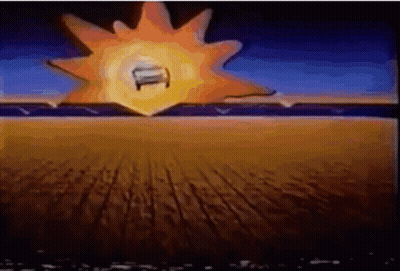 Car Driving Through Field with Sun