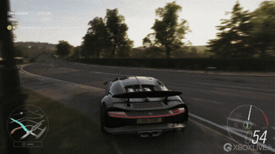 Car Driving With Number 54 GIF