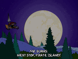 Car Flying Carrying Mr Burns The Simpsons GIF