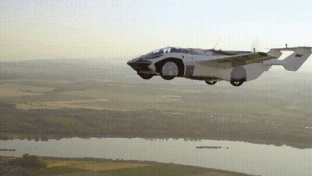 Car Flying High Up The Ground GIF