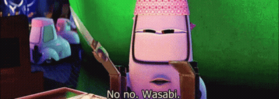 Car From Cars Saying Nobody Out Here But Us GIF