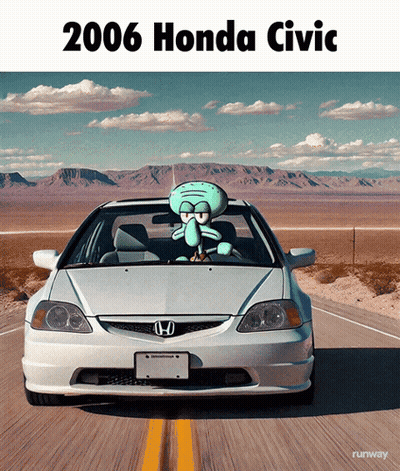 Car In Garage With Graffiti A GIF