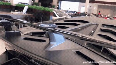 Car In Showroom With YouTube Namastecar GIF