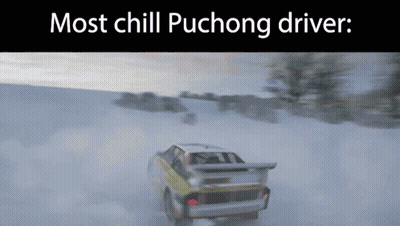 Car In Snow Most Chill Puchong Driver GIF
