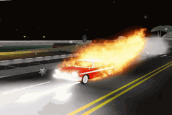 Car On Fire Driving Roblox Game GIF
