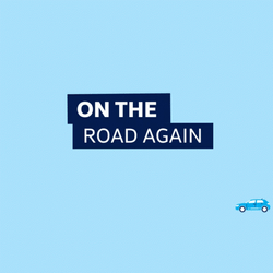 Car On The Road Again Cartoon GIF