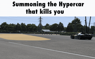 Car On Track Summoning The Hypercar That Kills You GIF