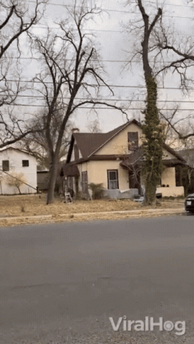 Car Parked In Front Of House Viralhog GIF