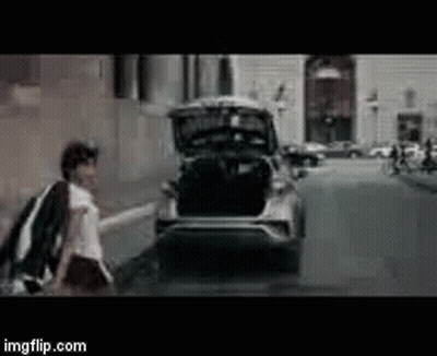 Car Parked With Trunk Open GIF