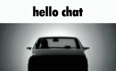 Car Silhouette Hello Chat GIF