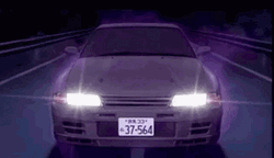 Car Smoking Purple Anime GIF