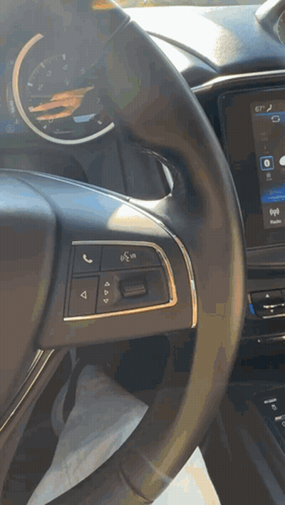 Car Steering Wheel With Phone Icon GIF