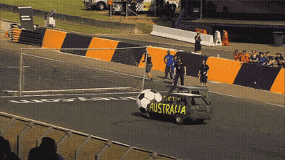 Car With Australia On Side GIF