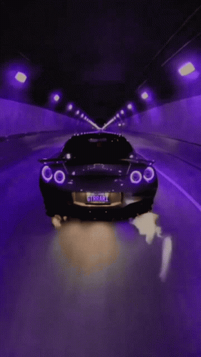 Car With License Plate GTR34K GIF