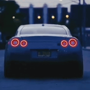 Car With License Plate Lcsn1 GIF