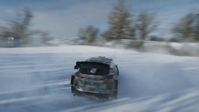 Car With Monster Energy Logo In Snow GIF