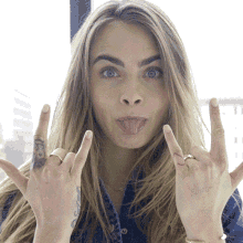Cara Delevingne Wacky Smile GIF