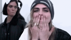 Cara Delevingne Wearing Beanie Hat GIF