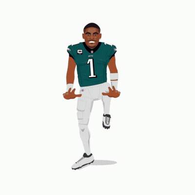 Card Saying Fireworks With Football Player GIF