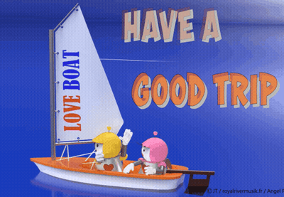 Card Saying Have A Good Trip GIF