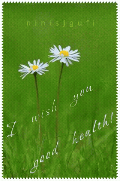 Card Saying I Wish You Good Health GIF