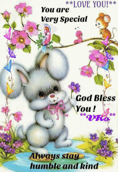 Card Saying You Are Very Special And God Bless You GIF